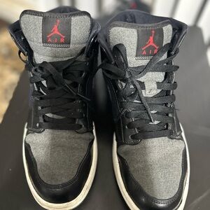 Air Jordan 1 Retro Mid SE Winterized Men's Shoes Black Size us.10.5